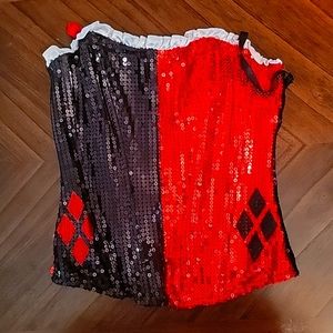 Black and red Corset